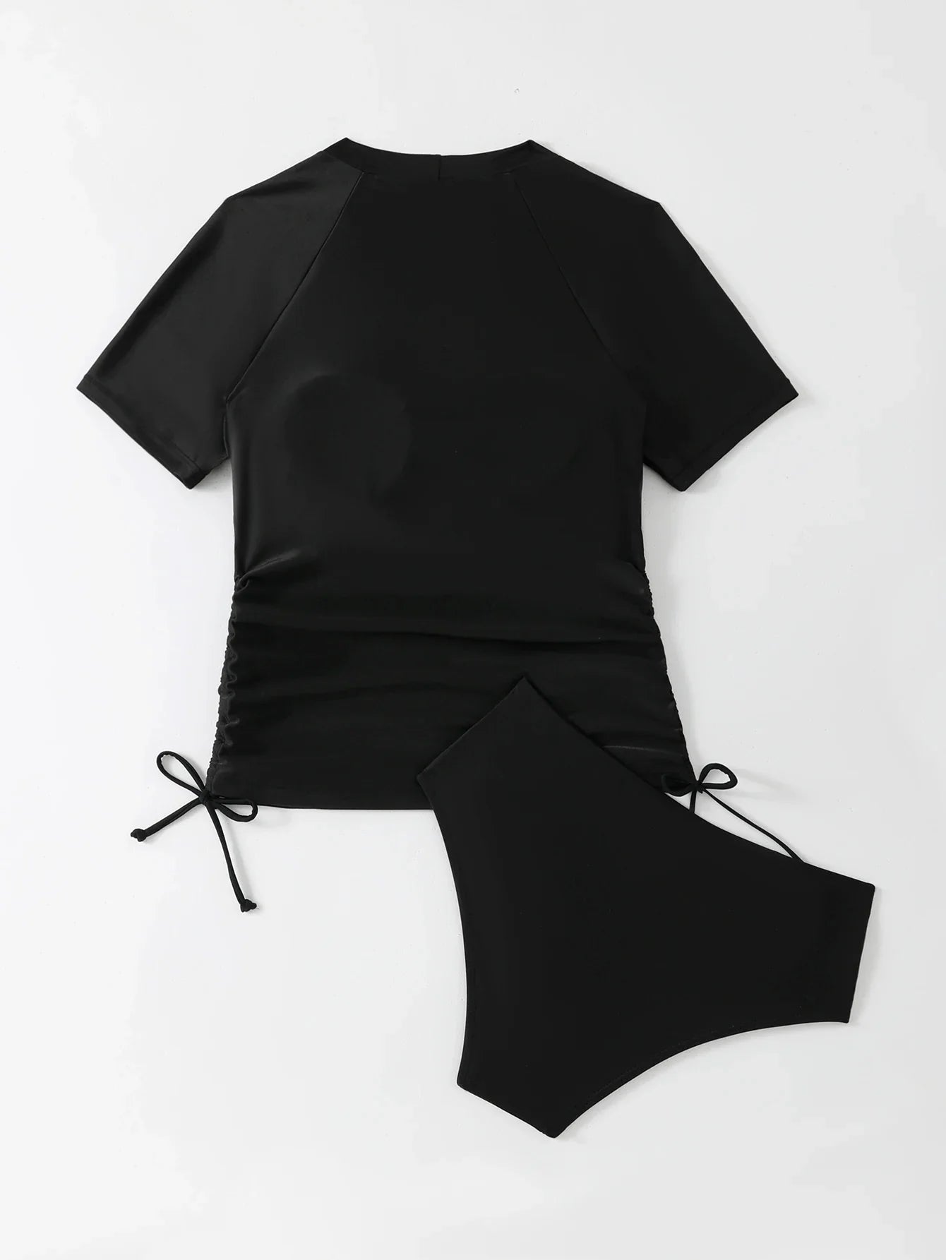 Short Sleeves Two Pieces Swimsuit Women Tankini 2026 Printed Swimwear Female Beach Wear Bathers Bathing Swimming Swim Suit