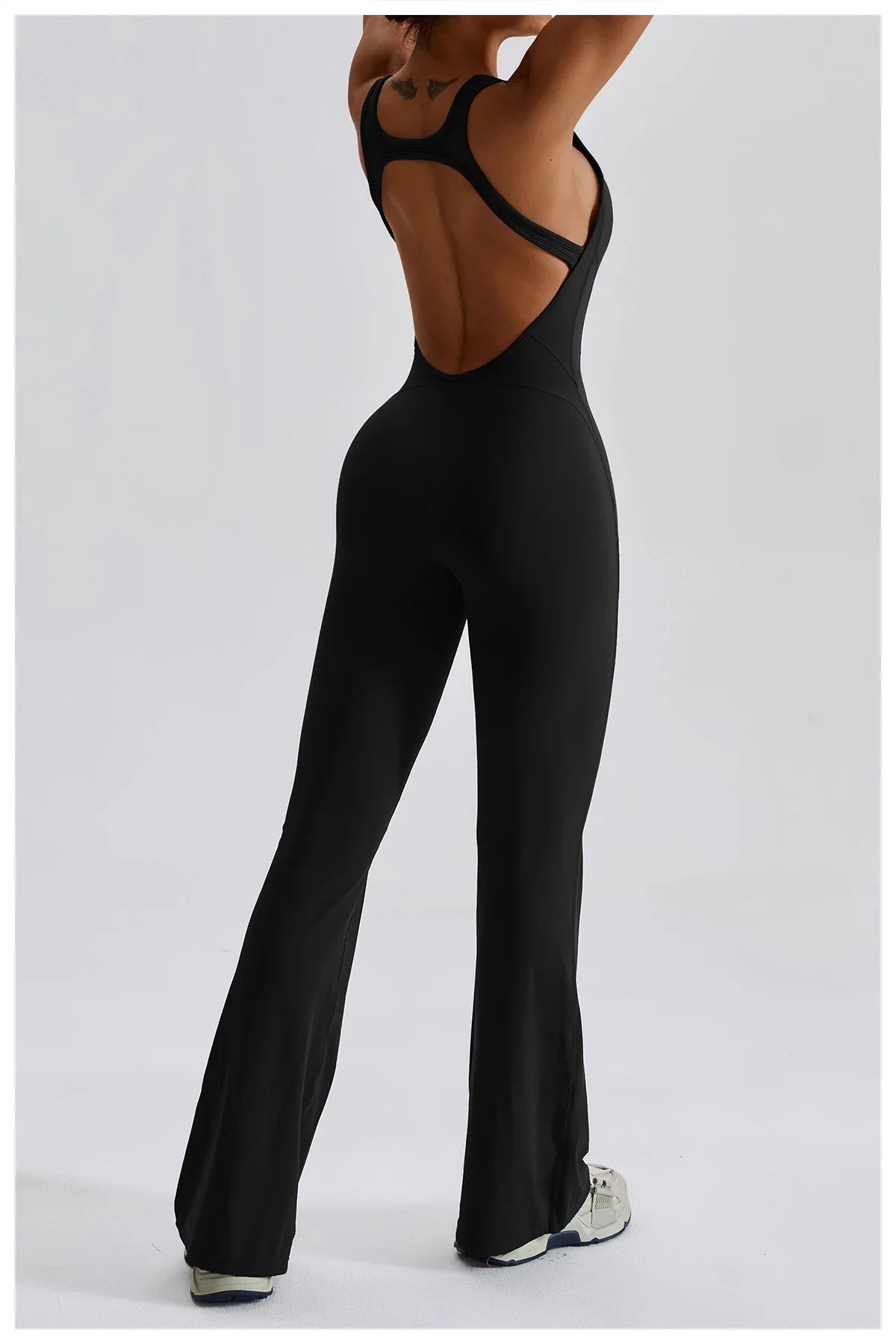 Women Fitness Bodysuit Backless One Piece Yoga Set Jumpsuit Sports Gym Workout Clothes Tights Active Wear Slim Playsuit Female