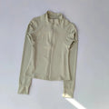 Women's High-End Yoga Fitness Suit Standing Collar Long-Sleeved Sports Jacket for Active Wear And Exercise
