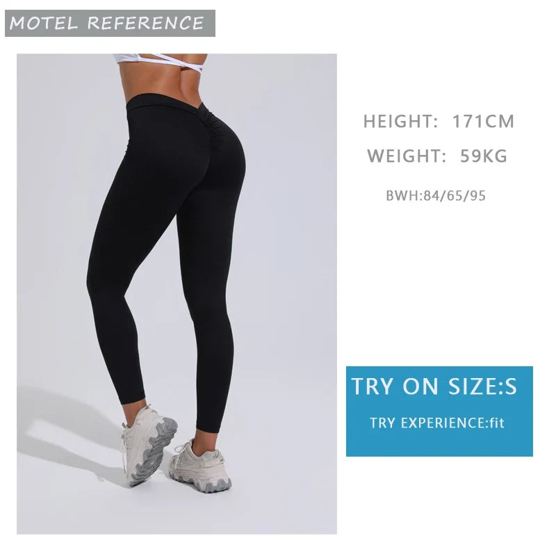 DIAS FIT JOY Women's Yoga pants back V-waist buttocks lifting pants high waist sports and fitness pants sports pants