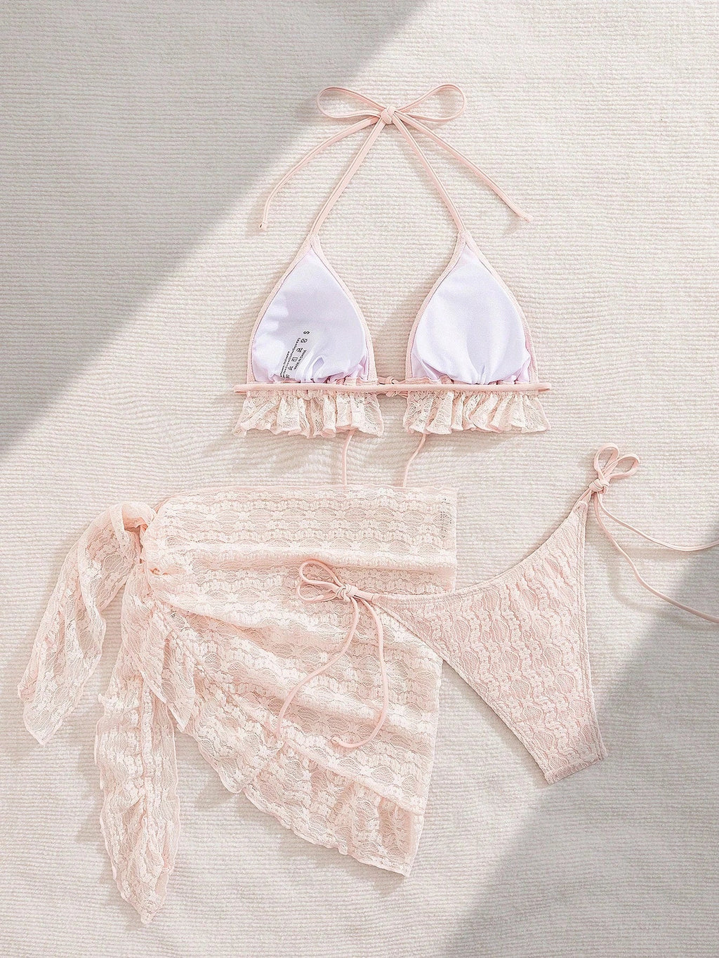 3 Pieces Triangle String Bikini 2026 Women & Tassel Beach Skirt Swimwear Female Sexy Swimsuit Beachwear Bathing Swimming Suit