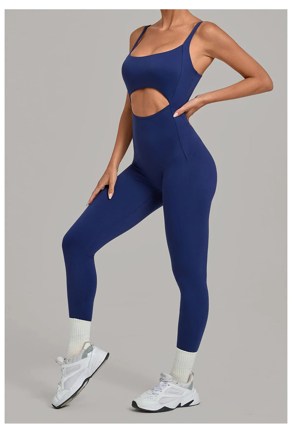 Summer Sports Overalls Women Gym High Stretch Back Zipper Yoga Jumpsuit Tight Hollow Out Slim Hip Lifting One Piece Bodysuit