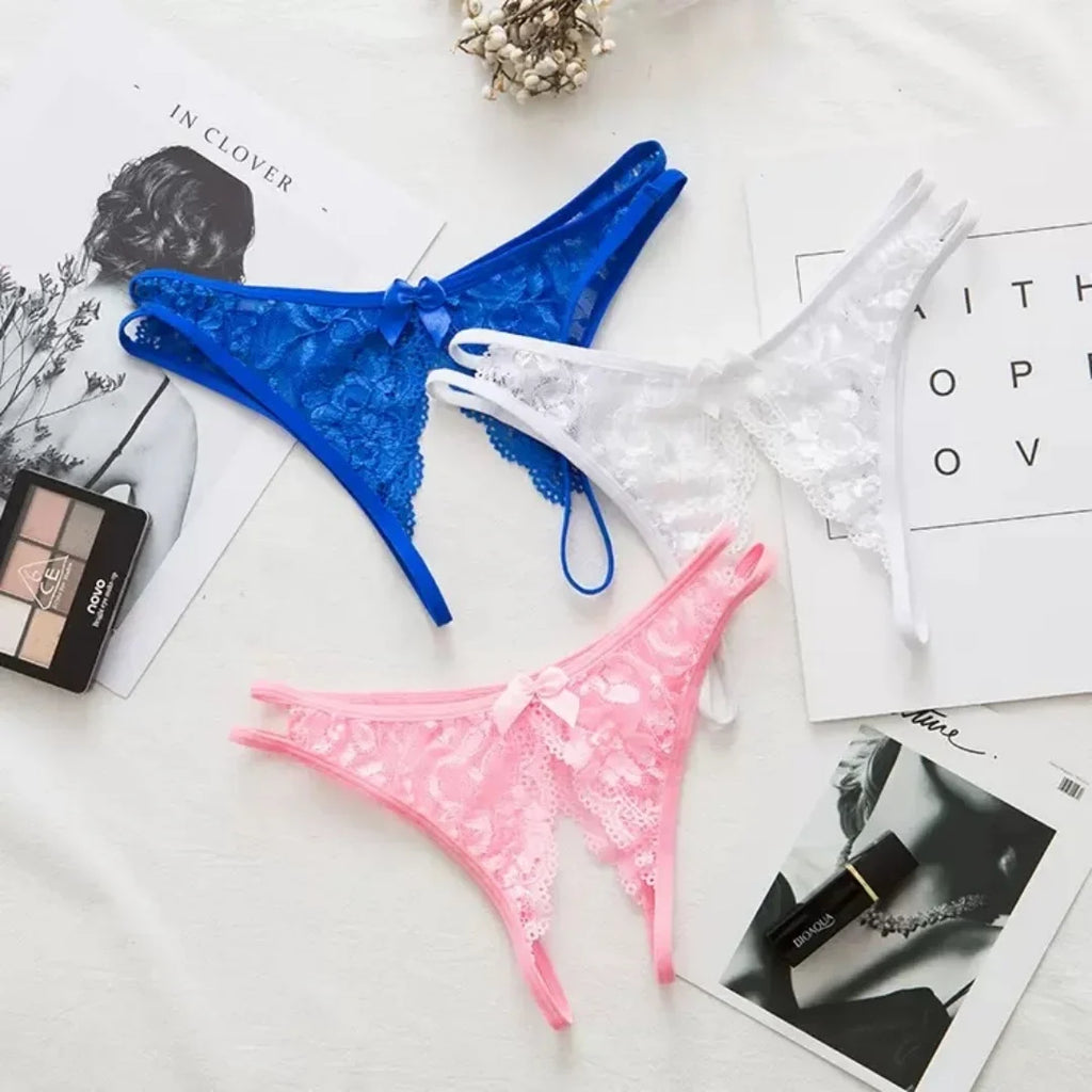 2025 Women's Intimates Sexy Panties underwear for women sexy underwear passion free lace can be inserted into Thong suit Panties