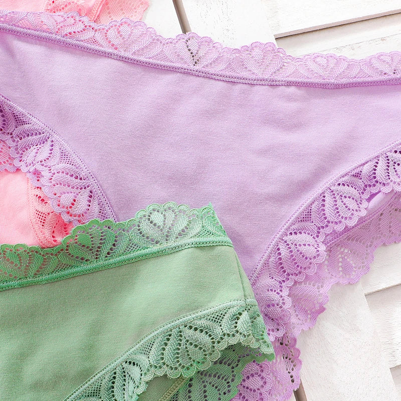 3pcs/Set Soft Seamless Lady Briefs Breathable Comfortable Female Underpants Sexy Lingerie Elegant Women's Panties Underwear