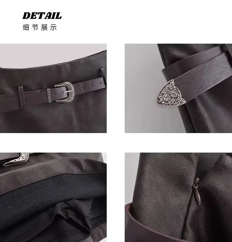 American A-line Half Length Skirt Spring/summer Small Spicy Girl High Waist Slim Fit Tight Sexy Shining Leather Short Skirt 3XQZ
