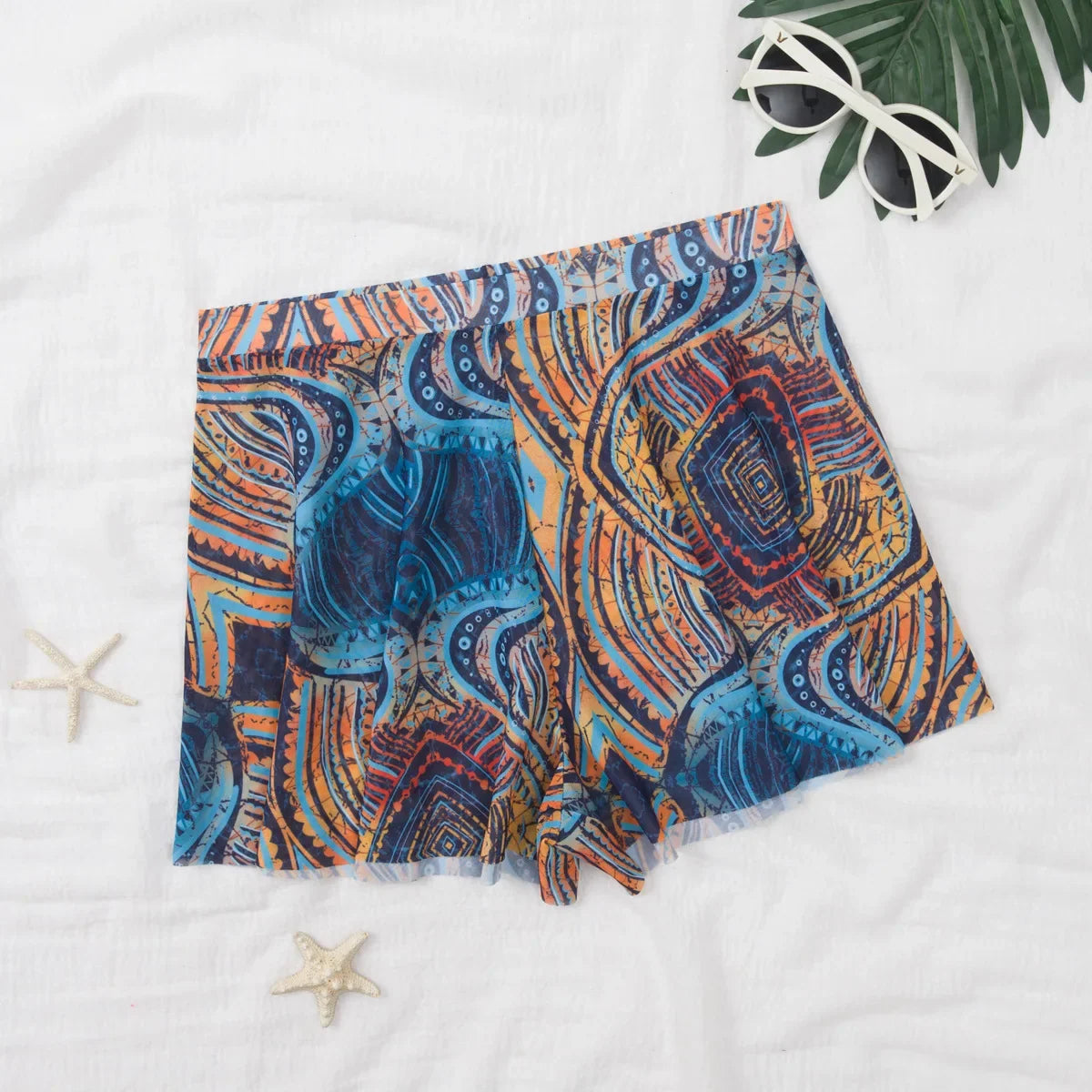 Mesh Women Trim Cover Up Shorts Beach Swimsuit Cover-Ups For Swimwear Beach Shorts 2026 Summer Beachwear Swimwear Sarong Pants