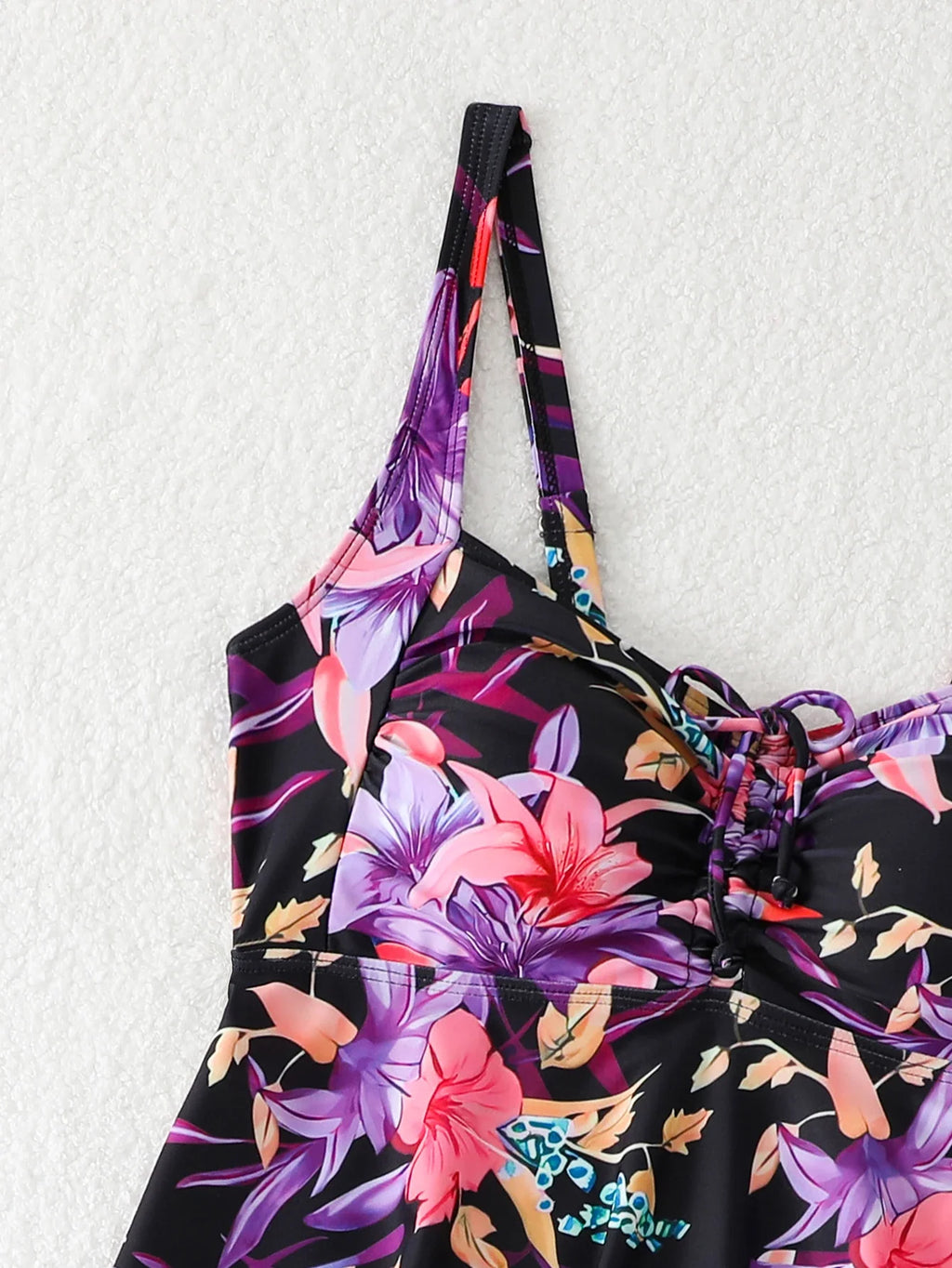 Printed Tankini Set 2026 Padded Floral Swimsuit Women Strappy Swimwear Female Beach Dress Bathers Bathing Swimming Swim Suit XL