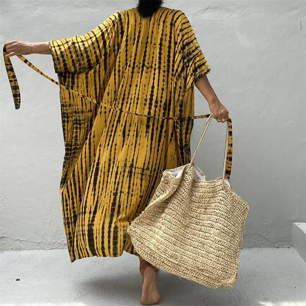 17 Colors Leopard Printed Colorful With Belt Tunic Cover-ups Beach Dress Beach Wear Beachwear Female Women Beach Cover Up V4510L