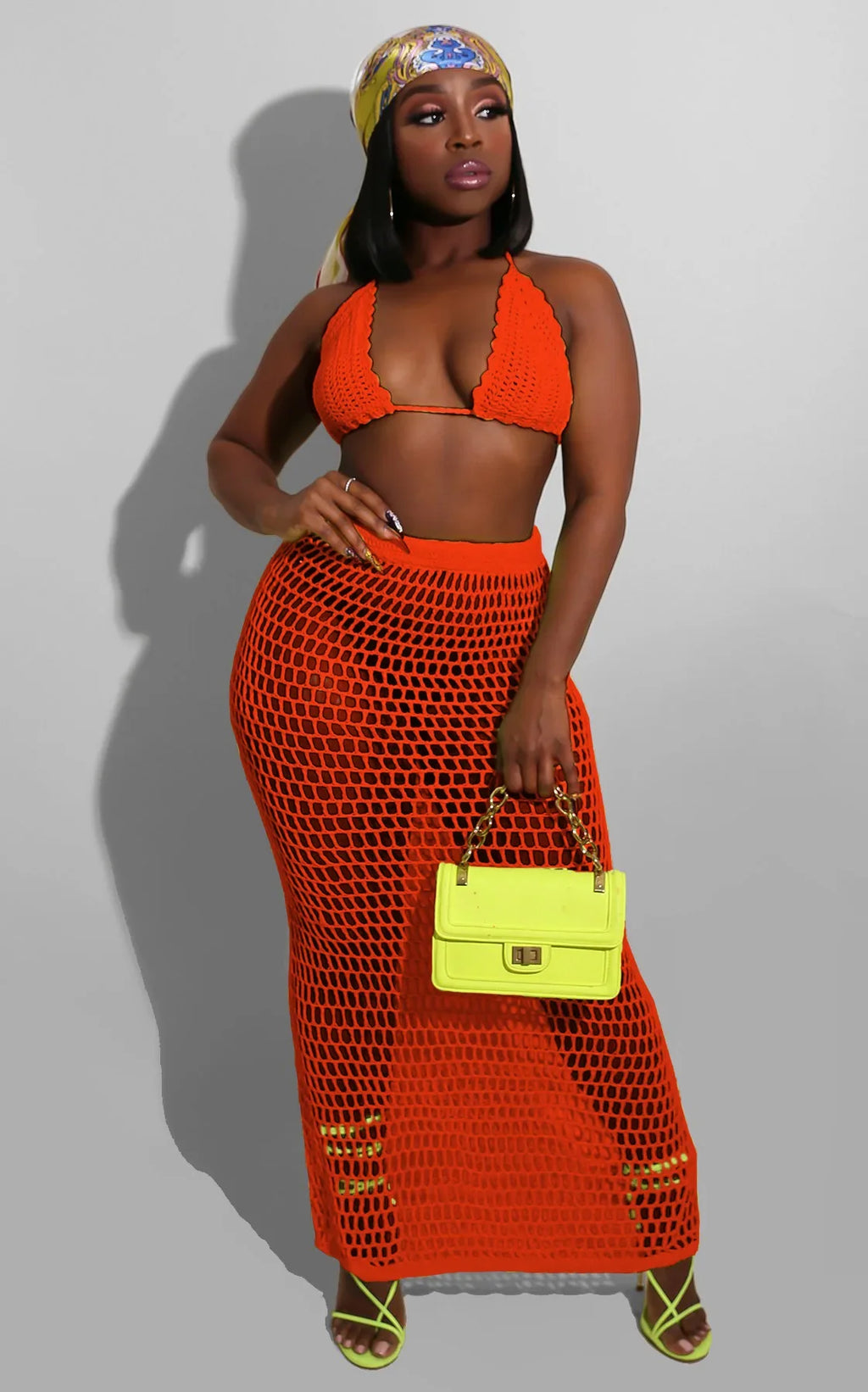 DEKA Beach Cover Up High Split Crochet Knitted Tunic Beach Dress Beach Wear Beachwear Women Long Knit Hollow Tassels Skirt Suit