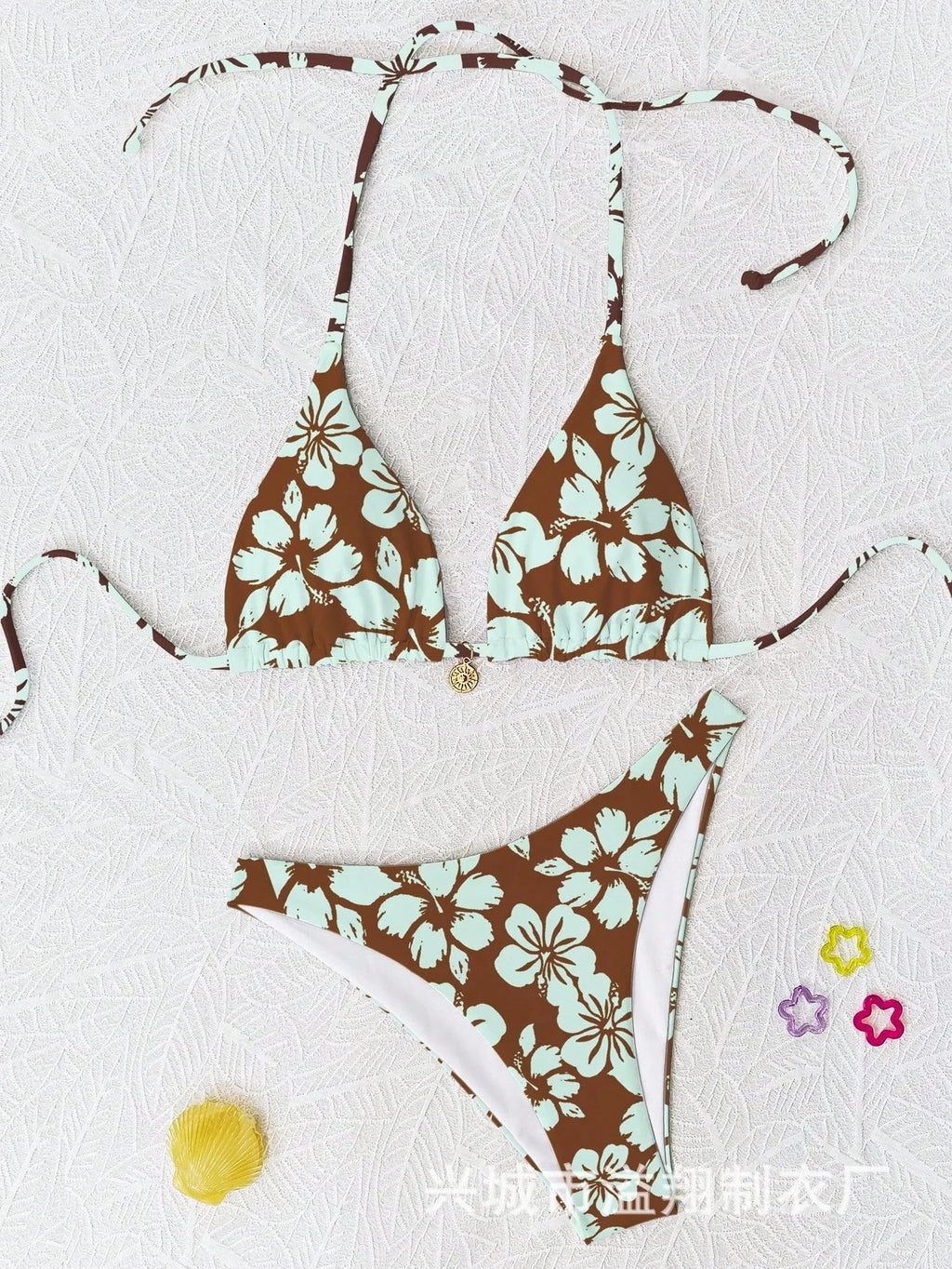 Micro Bikini 2026 Push Up Women Swimsuits Sexy Swimwear Brazilian Bikini Set Biquini Print Swimsuit Summer Brown Beachwear