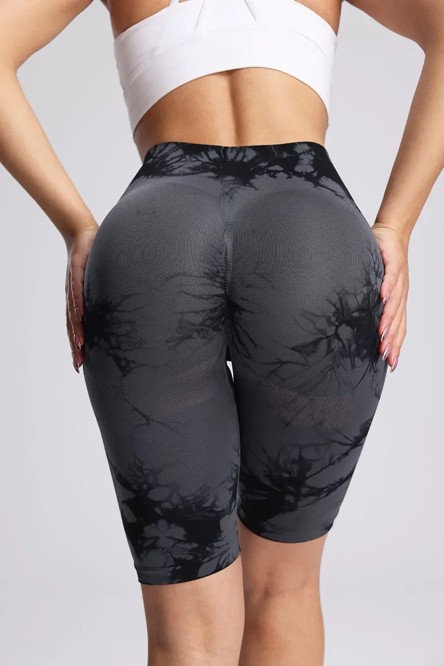 Women Sports Pilates tie-dye Leggings Woman Gym Legging Seamless Yoga Shorts w/Tummy Control Women's Shorts Fitness Female Cloth