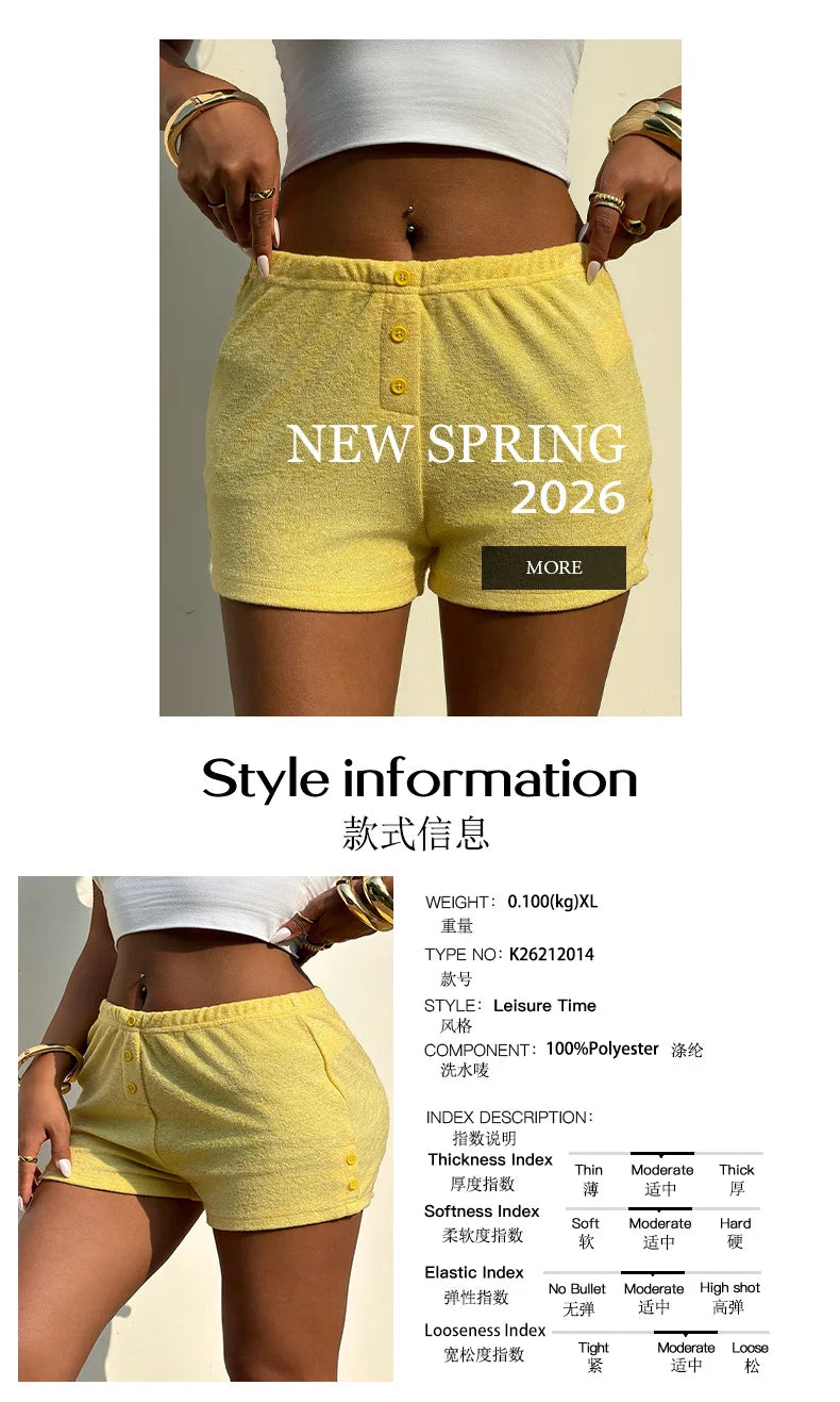 Y2K street style beach vacation shorts women's shorts