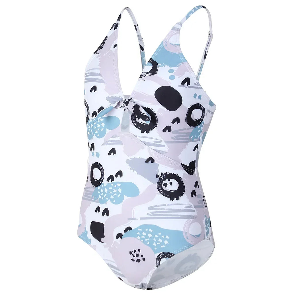 Floral Print Girls One Piece Swimsuit 8-12 Year Teenager Children's Swimwear 2026 Kids Bathing Suits Cut Out Beach Wear Bodysuit