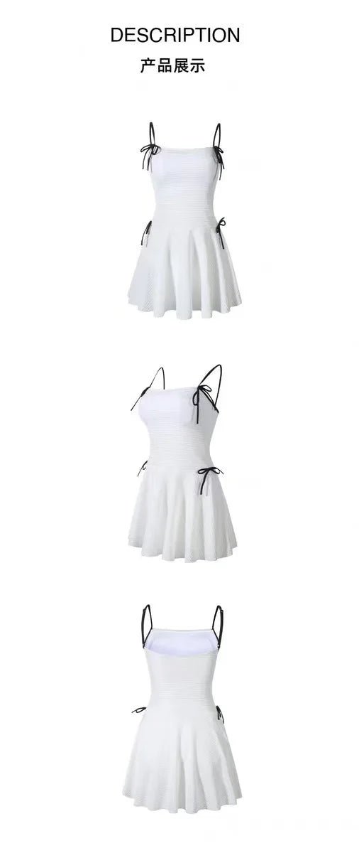 French style high-end camisole one-piece swimsuit for women, new popular item, high-end belly covering and slimming swimsuit