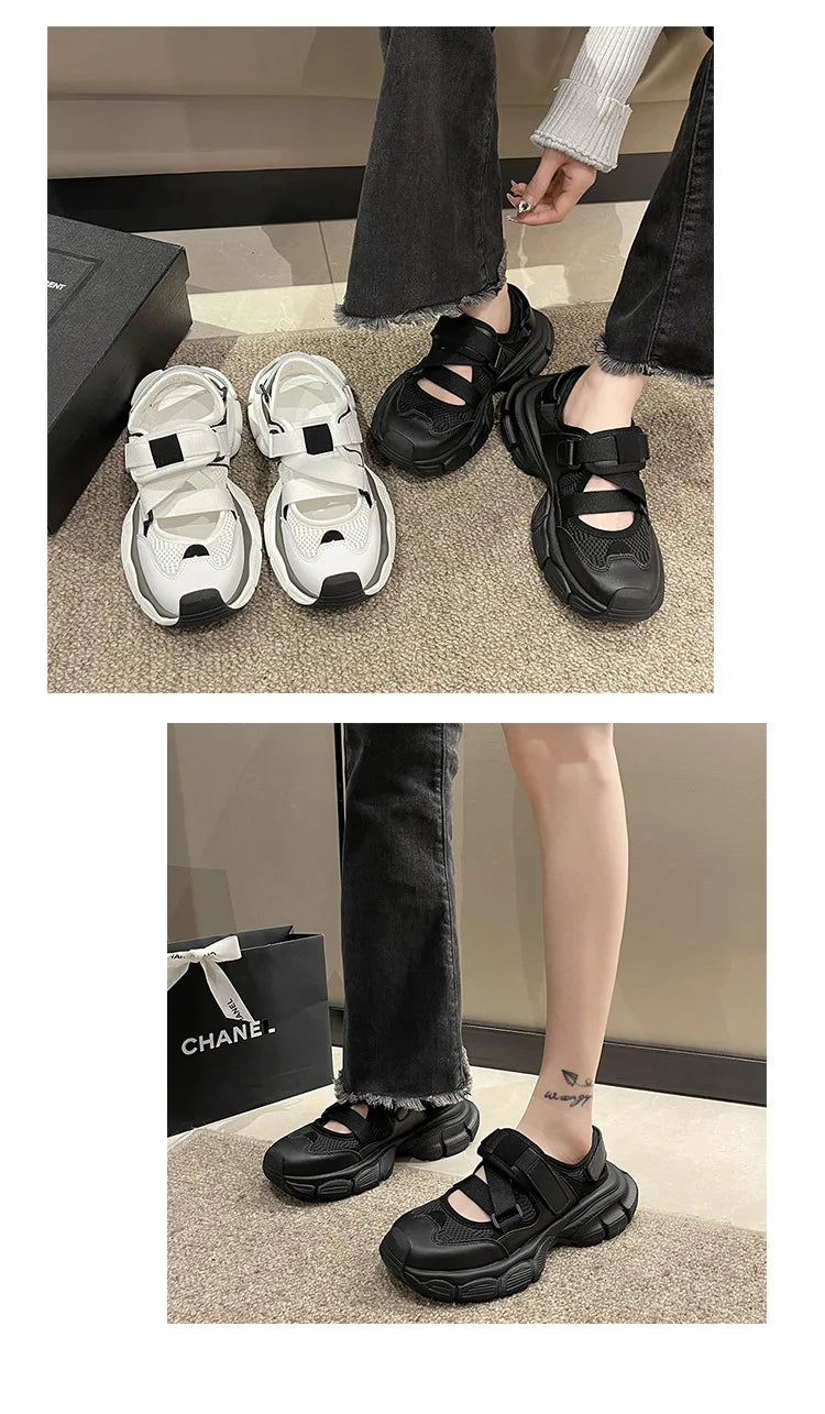 Spring New Round Head Small White Shoes Female Hundred Casual Womens Board Shoes Thick Bottom Women Sneakers