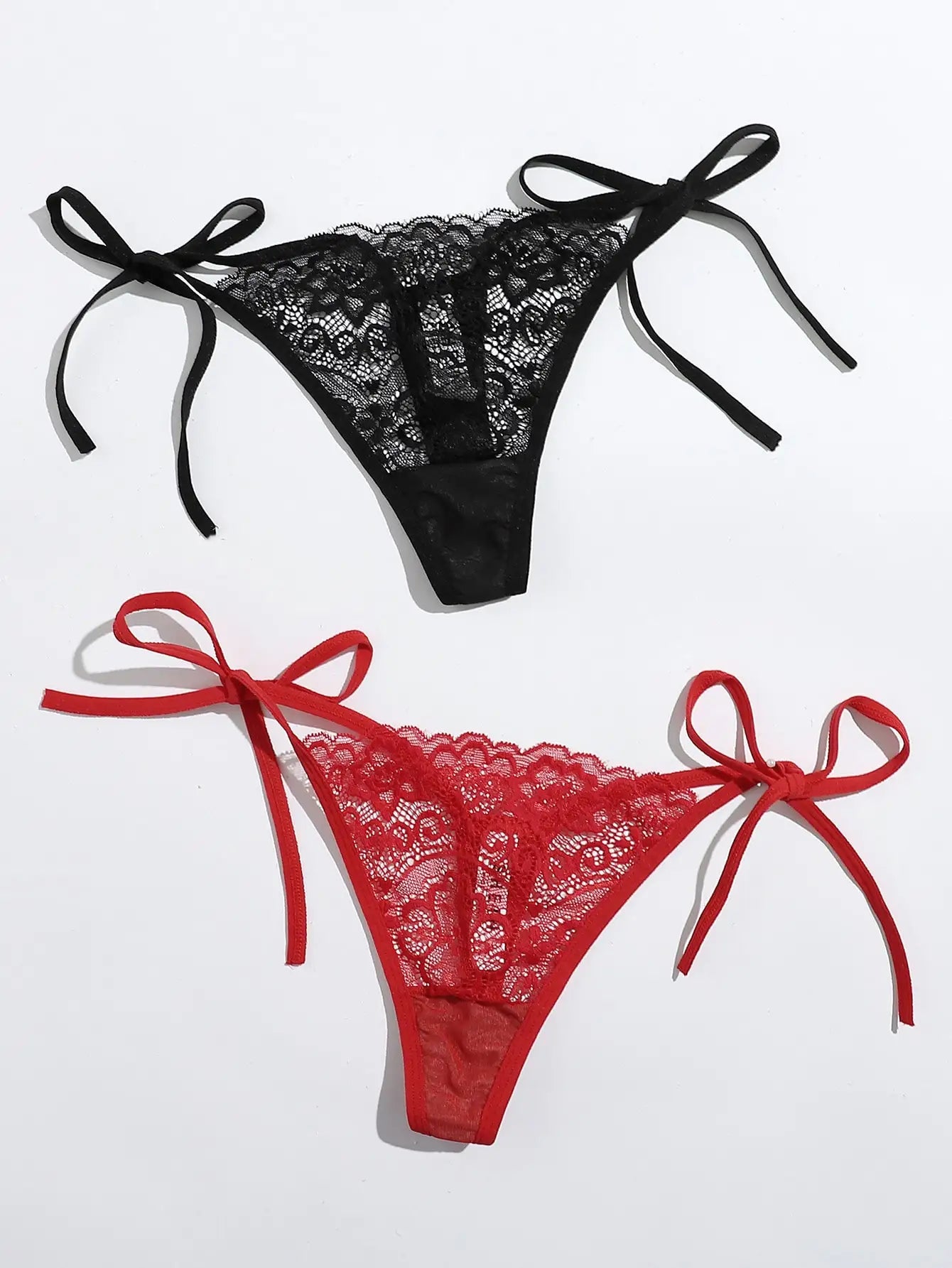 2pcs Low Waist Lace Thong For Women Sexy Panties Comfortable Underwear Female Underpants Lingerie C847