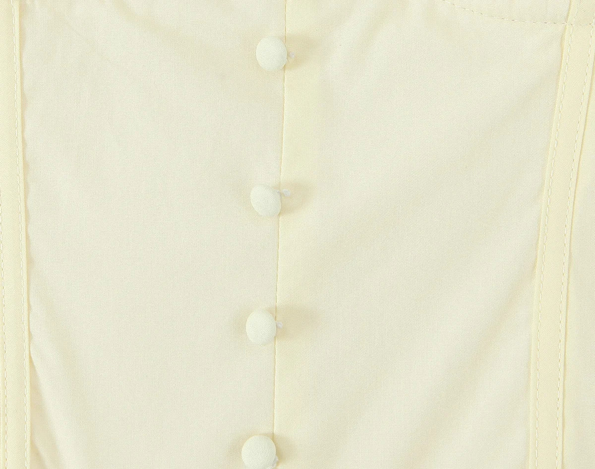Floral Embroidery Cotton Summer Women's Dress Sleeveless Buttons Decor Short Mini Dress Elegant Yellow A-line New in Dress 2025