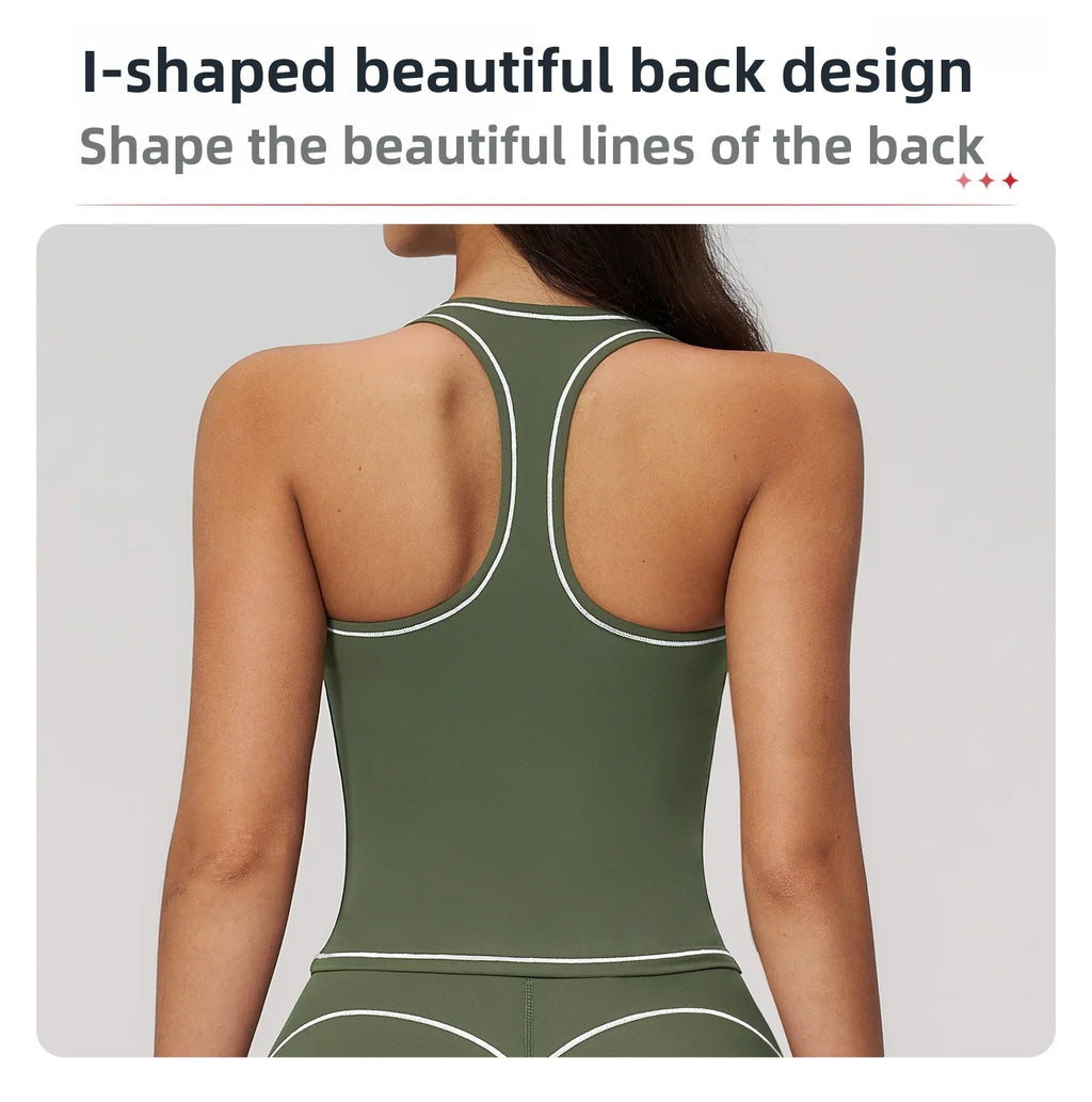 2026 Summer Fitness Bra Workout Top Cycling Gym Underwear Fitness Sports Bra Athletic Sport Bra Women Backless Gym Yoga Crop Top