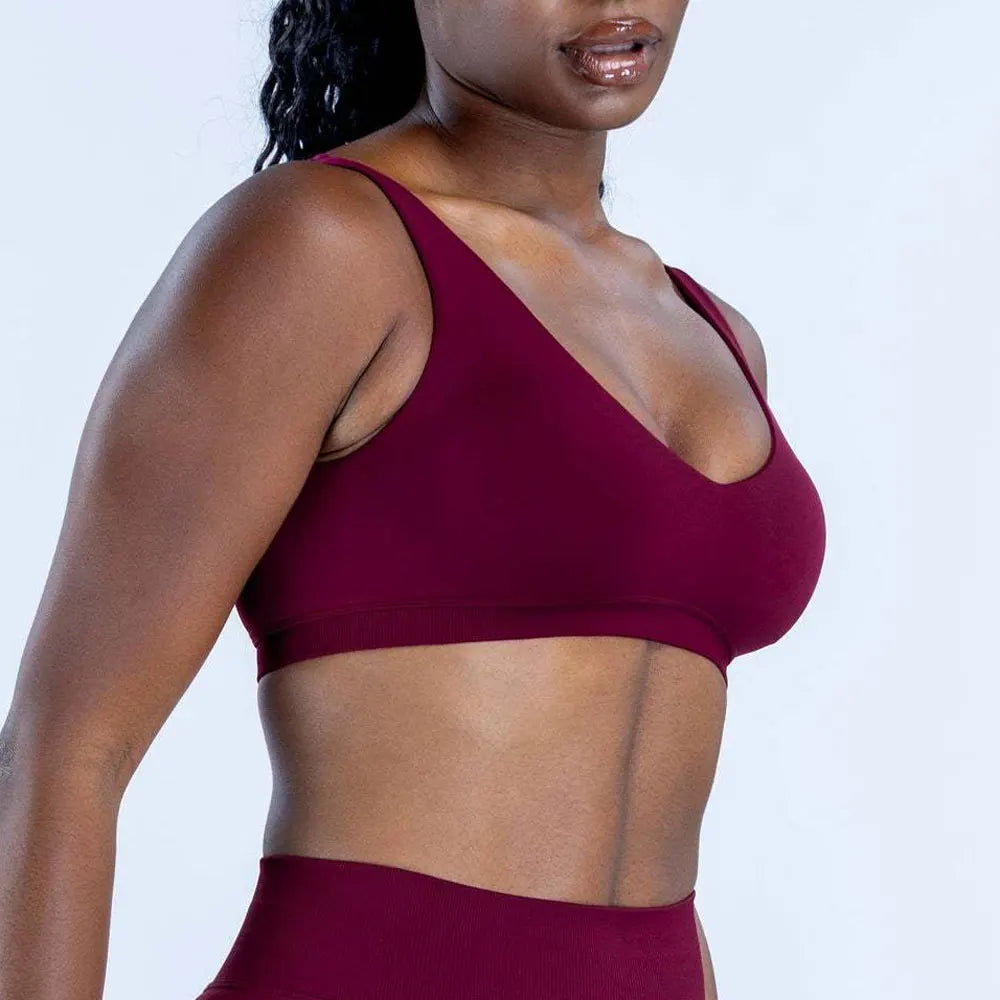 NCLAGEN Impact Scoop Back Bra High Support Yoga Tops Women Push-up Gym Clothes Pilates Sports Underwear Quick Dry Workout Vest