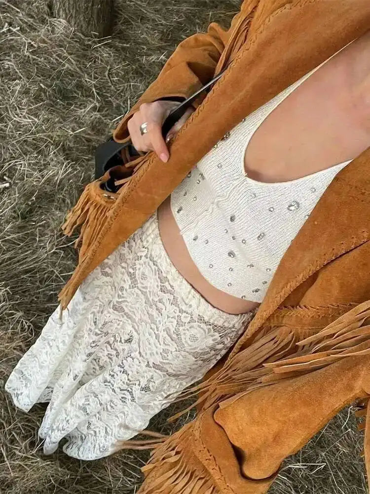 Mesh Sheer Lace Skirts Women High Waist Street Fashion Loose Hollow Out Long Skirt Party Sexy Patchwork Clubwear 2026 50JZ