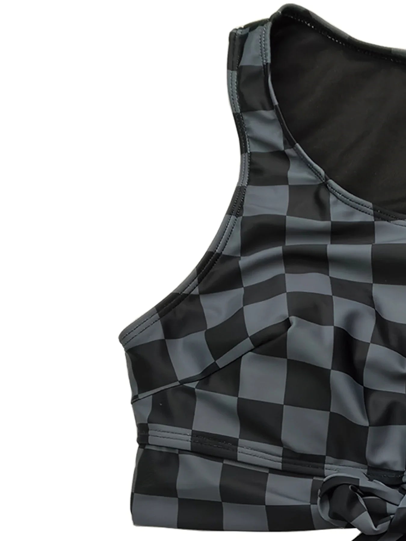2026 Large Plus Big Size Swimsuit Women Sporty Bikinis High Waist Neck Swimwear Female Bathers Bathing Swimming Swim Suit 5XL
