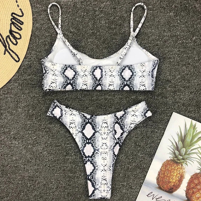 2026 Sexy Leopard Brazilian Bikini Female Swimsuit Women Swimwear Two Pieces Bikini Set High Cut Push Up Bathing Suit Swim Lady