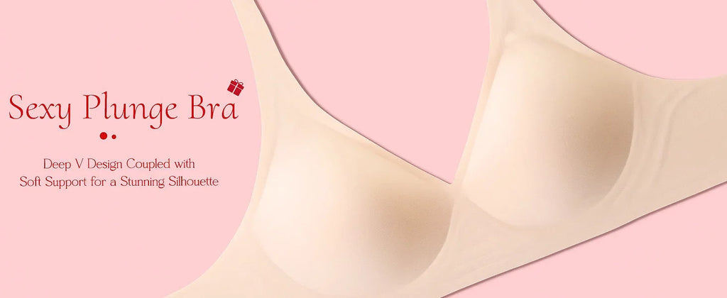 Women's Seamless Wire-Free Comfortable Full-Cup Bra with Thin Molded Cups for Breathability and Support Beautiful Push Up Bra