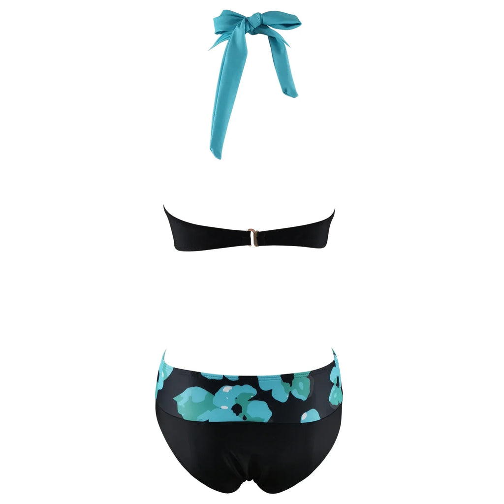 DEKA Women Plus Size Bikini Set Push Up Swimwear Print Biquini Feminino Tankini  Mujer Swimsuit Tanga Swimming Bathing Suit