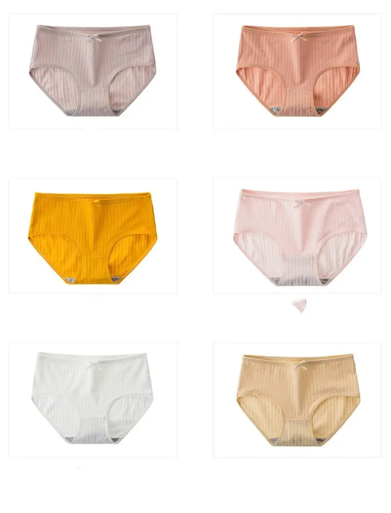 Cotton Panties Sexy Women Lingerie Women's Briefs Underpants Low Waist Panty Intimates Comfy Breathable Seamless Underwear