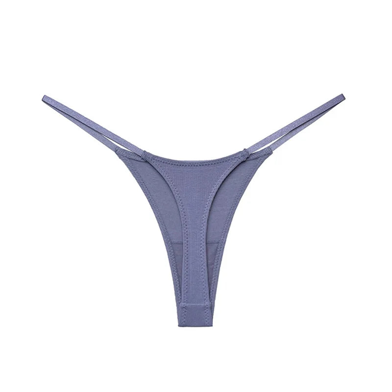 Sexy Women Panties G String Candy Color Thong Cotton Seamless Girls Briefs Fitness Low Waist T-back Intimates Size S-XL