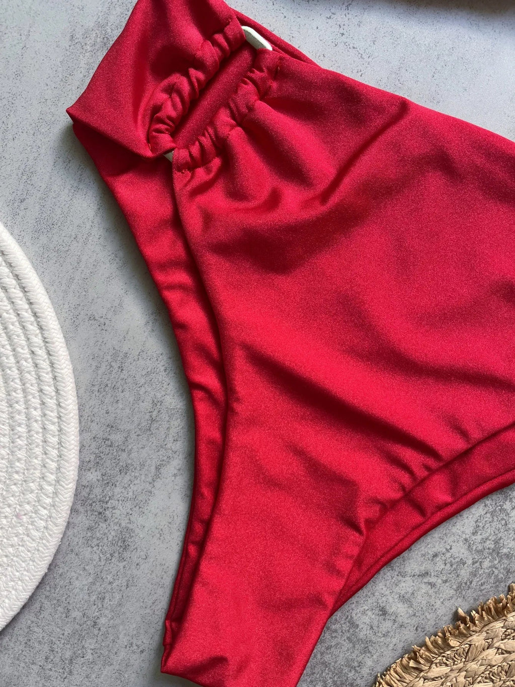 Shiny Sparkling U Shaped Female Swimsuit High Waist Bikini Women Swimwear Two-pieces Bikini Set Pool Bathing Suit Swim Beachwear