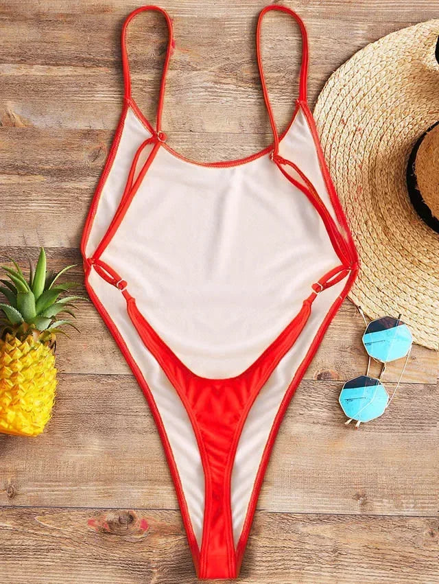 Sexy Extreme Mini Micro Thong One Piece Swimsuit Women Swimwear Female Backless Monokini High Cut Bathing Suit Swim Beach Wear