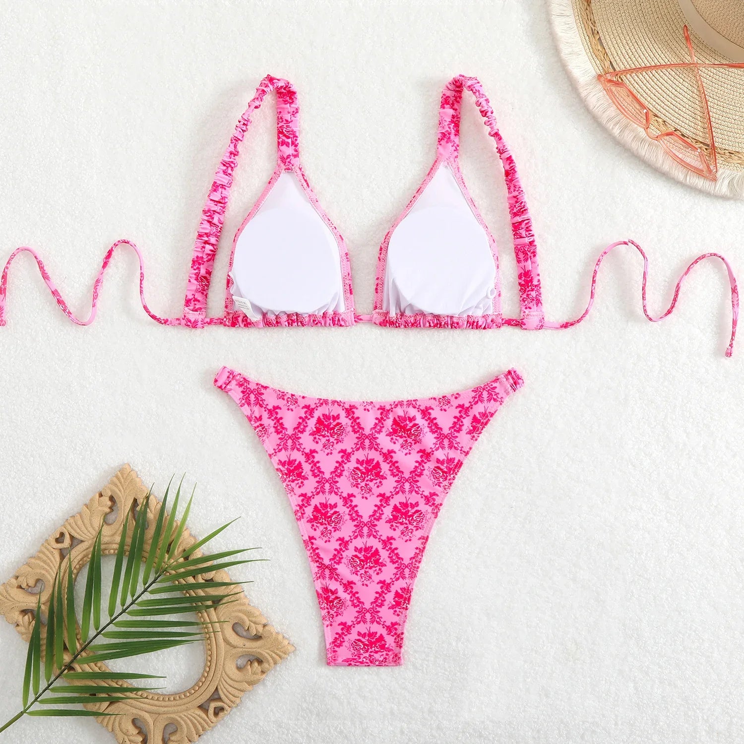 2026 Triangle Strappy Bikini Women Sexy Swimwear Female Brazilian Swimsuit Bathers Bathing Swimming Swim Suit Beachwear Summer