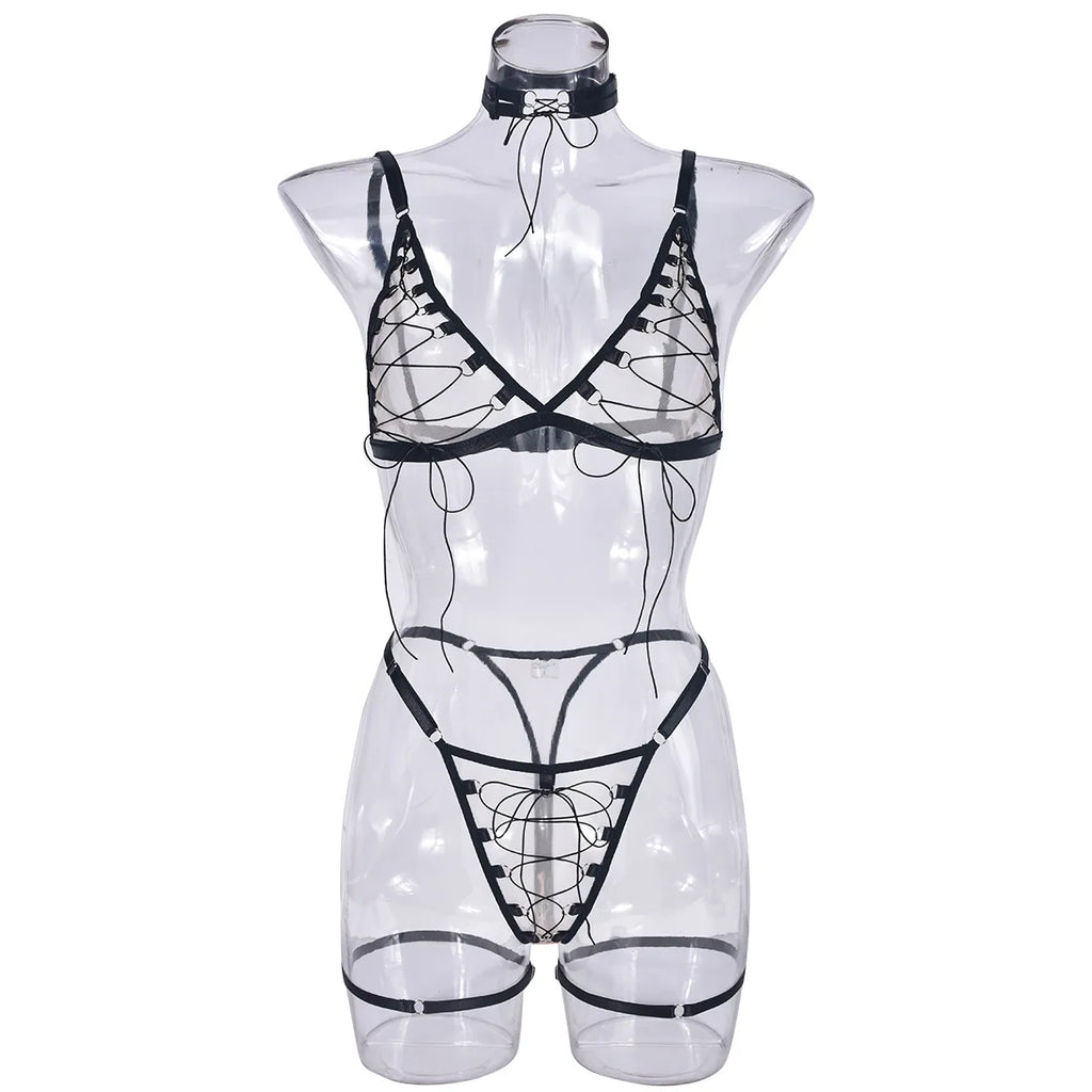 Erotic Woman Sexy Lingerie Sets Woman Underwear for Women Clothes Below See-through Lingeries Women Set Elegant Women's Sets