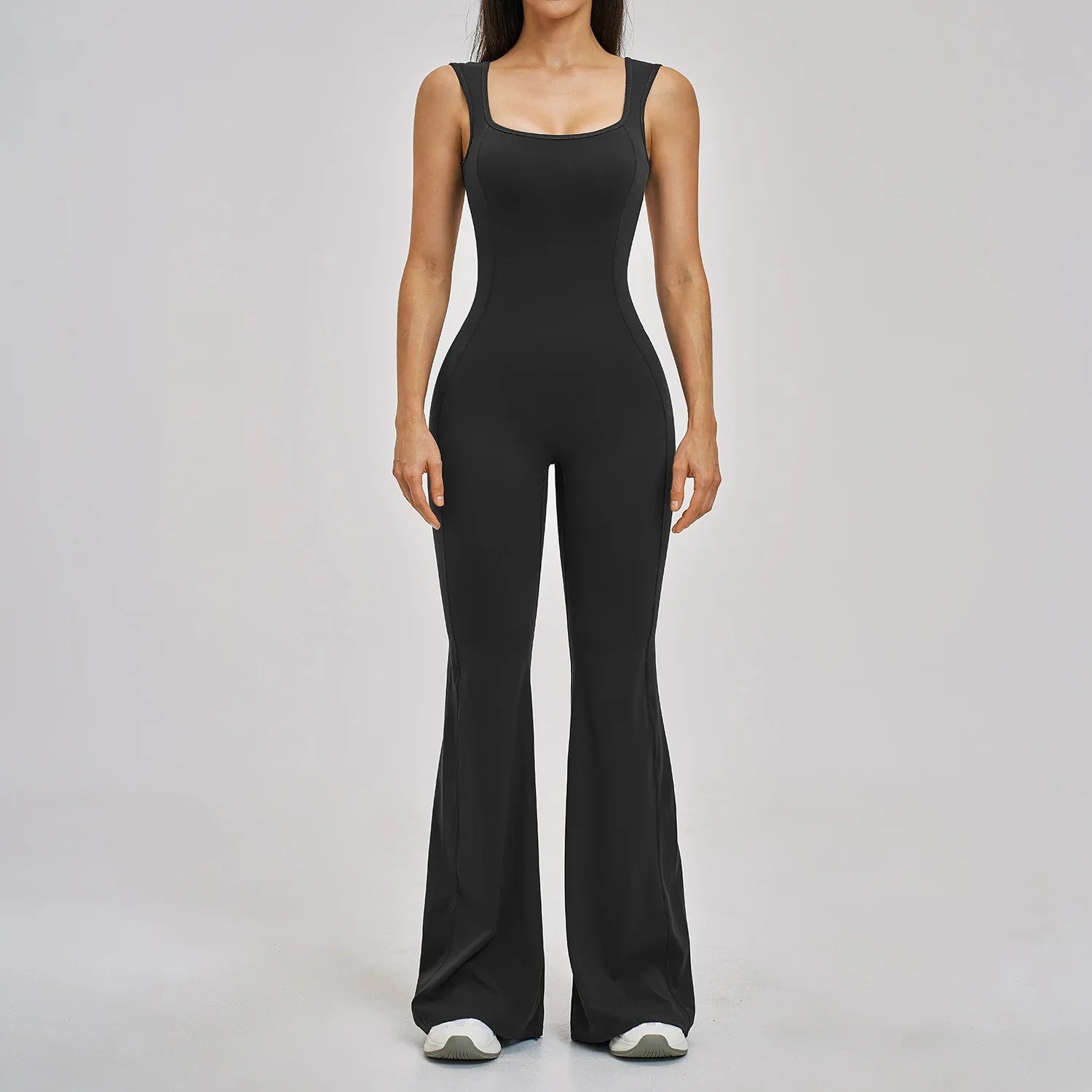 Slimming Yoga Jumpsuits Women Hollow Out Ruffles Backless Sportswear Fitness Back Hip-Lifting Leggings One-Piece Gym Bodysuits