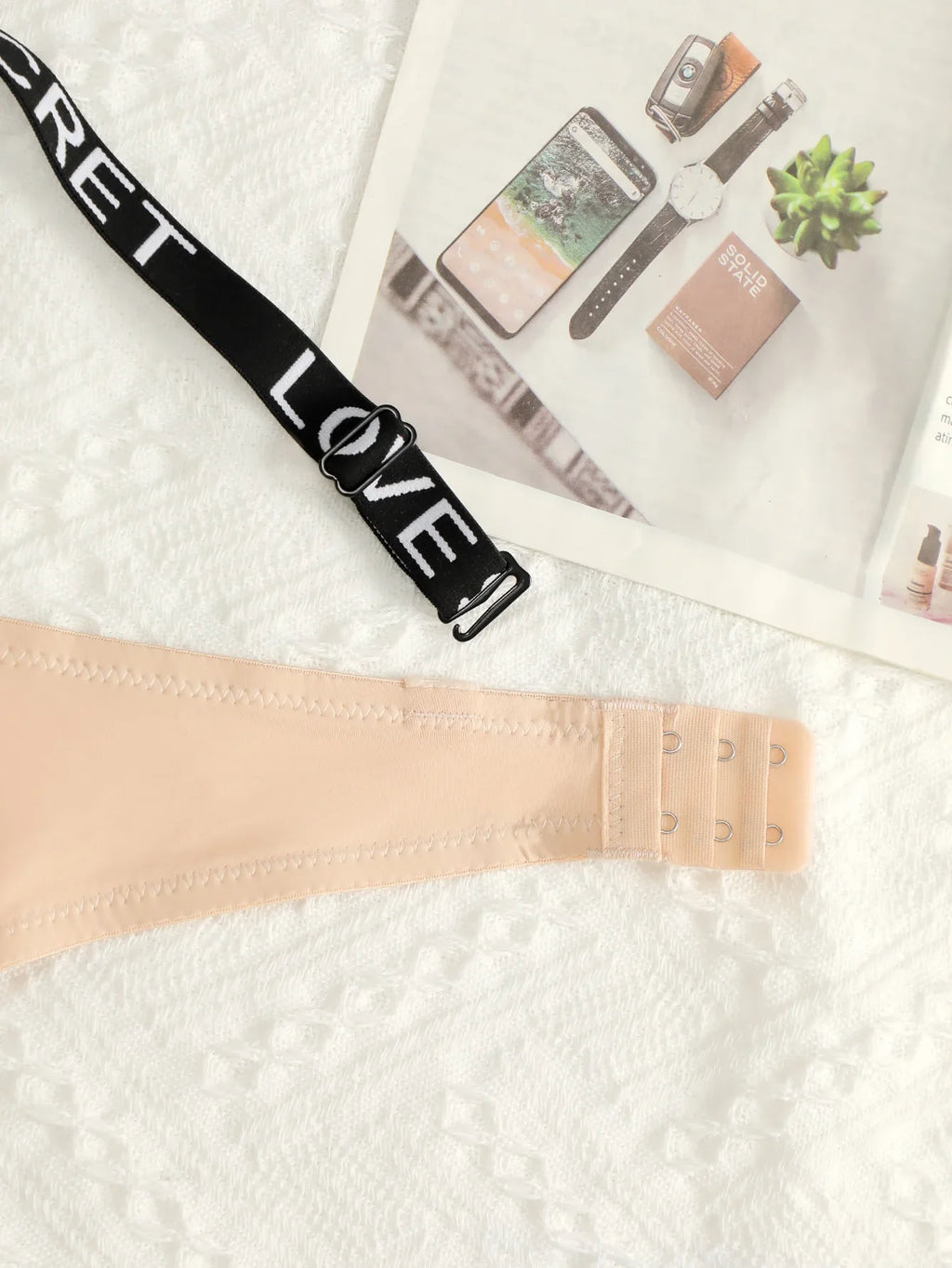 push up bra set underwear set solid color set letter women's set suitable for small chest beauties sexy set B2050