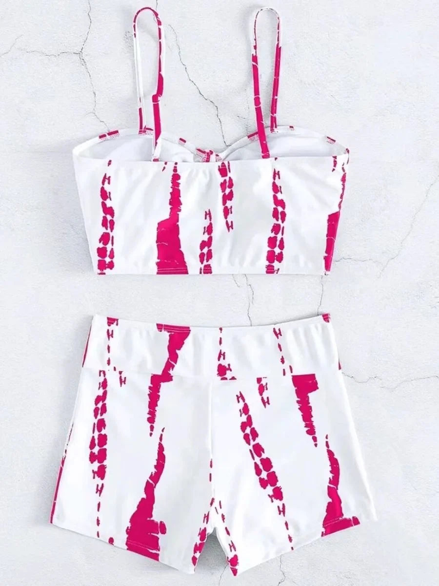 2026 Print High Waist String Two Piece Bikini Women Swimwear Female Swimsuit Bathers Bathing Swimming Suit Beachwear Summer