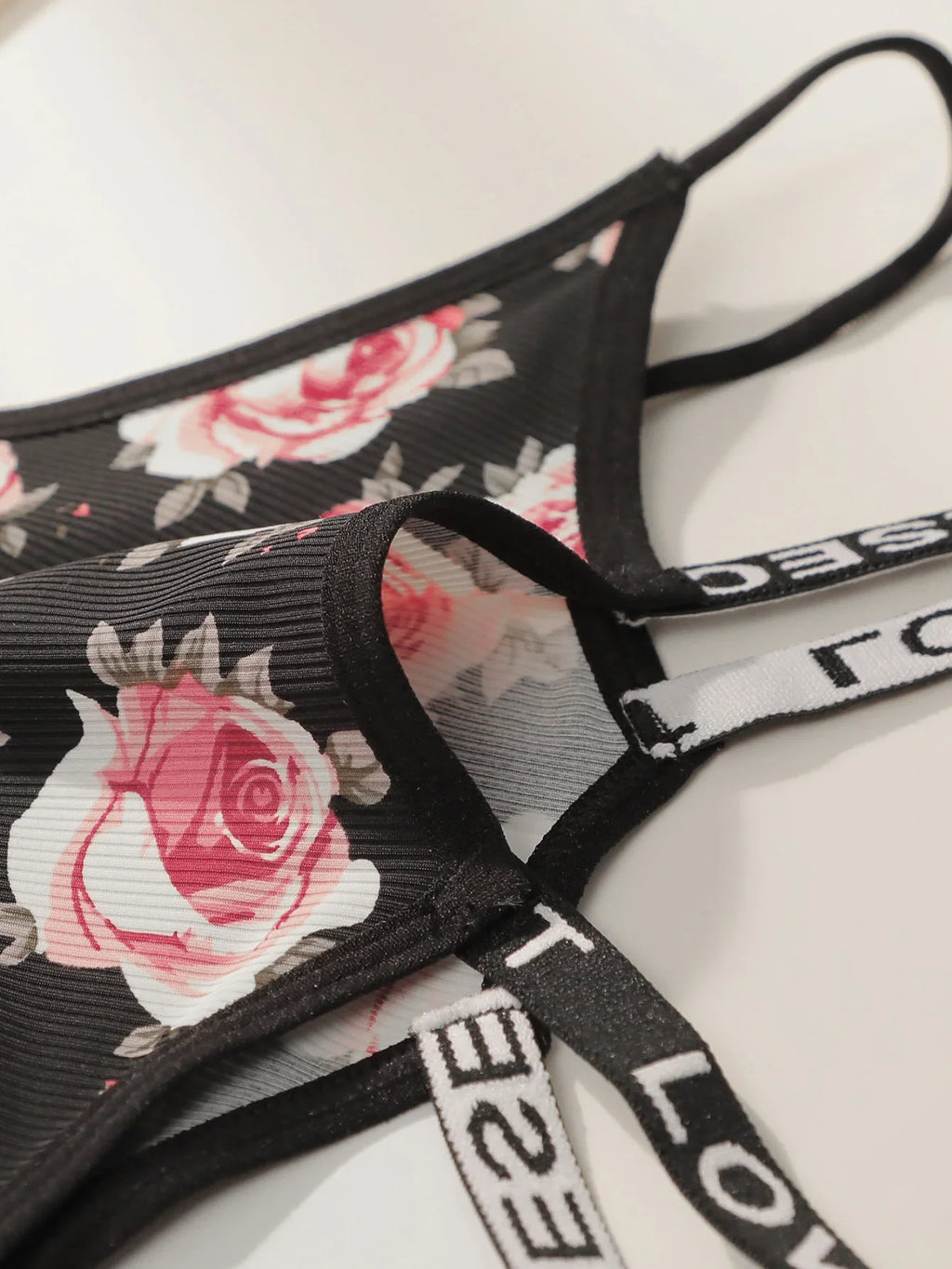 5 pcs Women Sexy Panties Floral Print Thong Low Waist Underwear Hollow Out Breathable Ladies thong C961