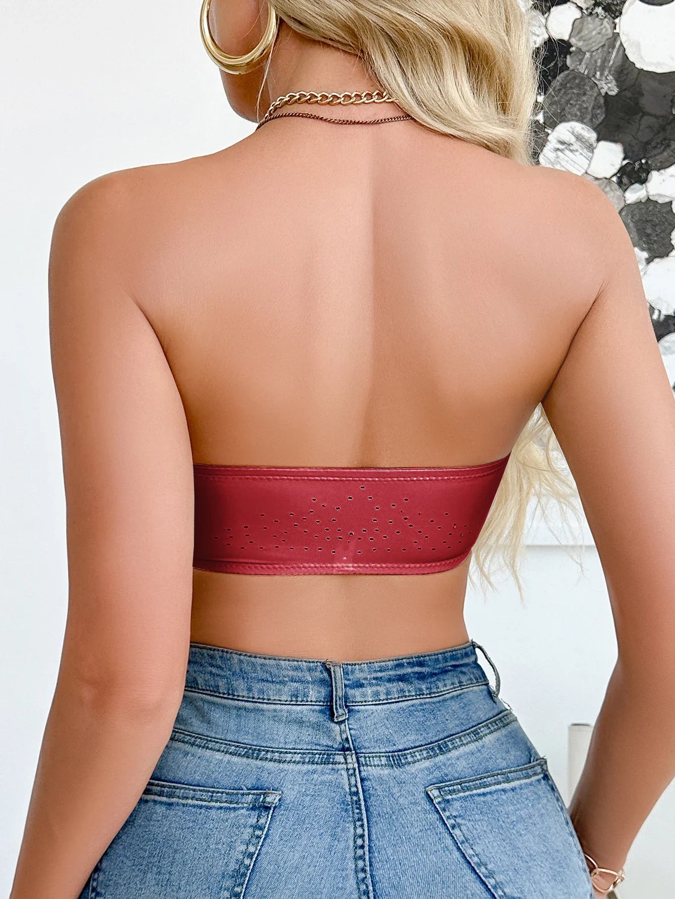 Summer Solid Color Strapless Wireless Women's Bra Bralette Front-Clasp Push up Bra Comfort Unpadded Bras