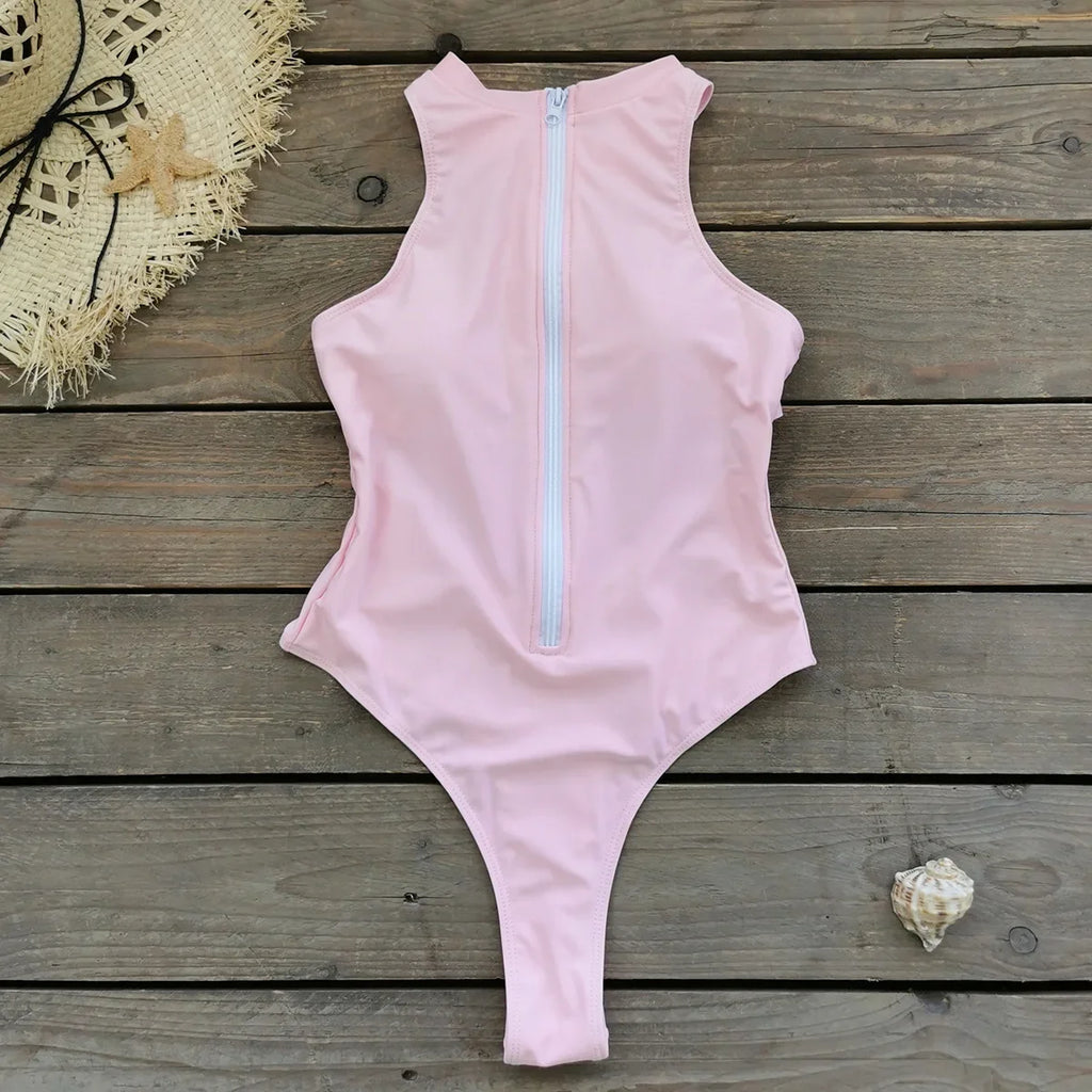 Sexy Sleeveless One Piece Women Swimsuit Sport Style Surf Wear Swimwear Lady Monikini Mujer Bathing Suit Bodysuit Padded 2024