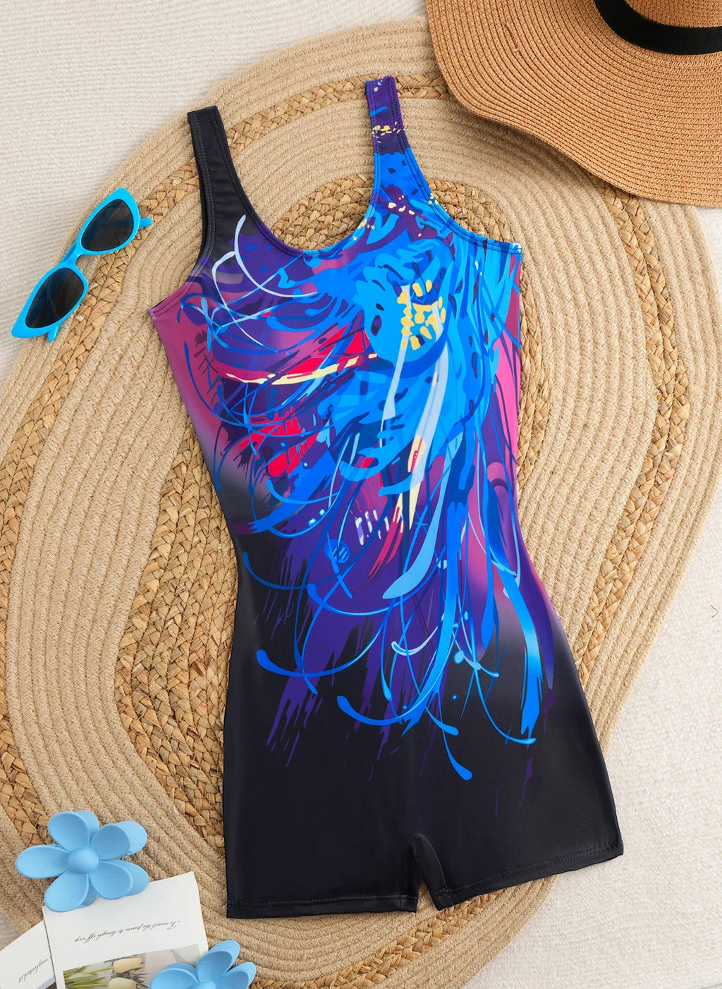 2026 Sporty Printed Slim Swimsuit Women One Piece Vintage Swimwear Female Sexy Bathers Bathing Swimming Swim Suit Beachwear XXL