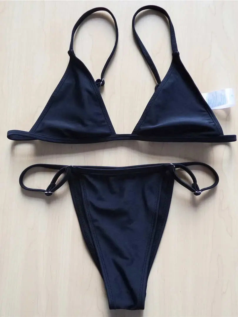 Extreme String Adjustable Strap Brazilian Bikini Female Swimsuit Women Swimwear Two-Pieces Bikini Set Bather Bathing Suit V516