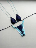 Sexy Red Zebra Print Contrast Bikini Set 2026 Women Double Strap Push Up Bra Bandage Thong Swimwear Bathing Suit Micro Swimsuit