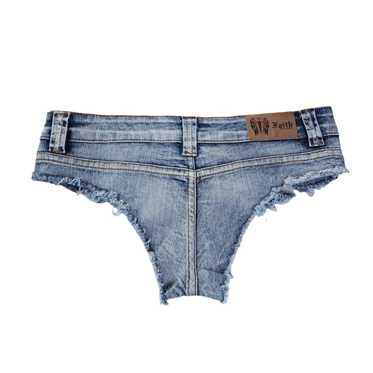 Summer Low Waist Hot Girl Slim Fit Plus Size Stretch Jeans Women's Denim Shorts For Beach Spa & Hot Springs Water Sports G5WM