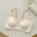 Elegant Summer Seamless Bra Small Breasts, Cooling Wireless Bralette Anti-Sagging, Breathable Comfort & Support Fixed Cup MOYISU