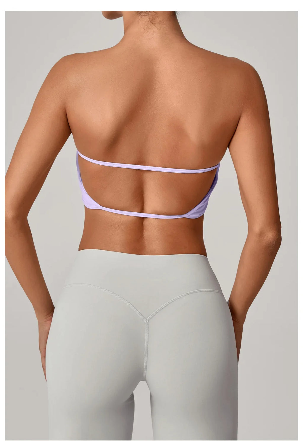 Women Strapless Sports Bra Gym Top Quick-Drying Yoga Clothes Women Tube Top Fitness Chest Wrap Underwear Workout Bra Female