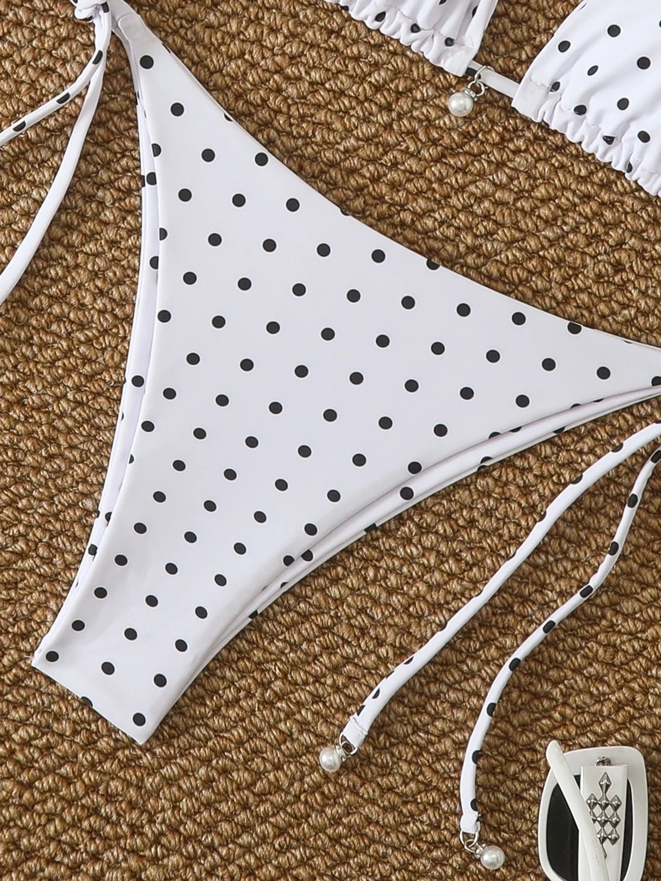 Triangle Halter Thong Bikinis 2026 Women Sexy Swimsuit Dot String Swimwear Female Bathers Bathing Swimming Swim Suit Beachwear