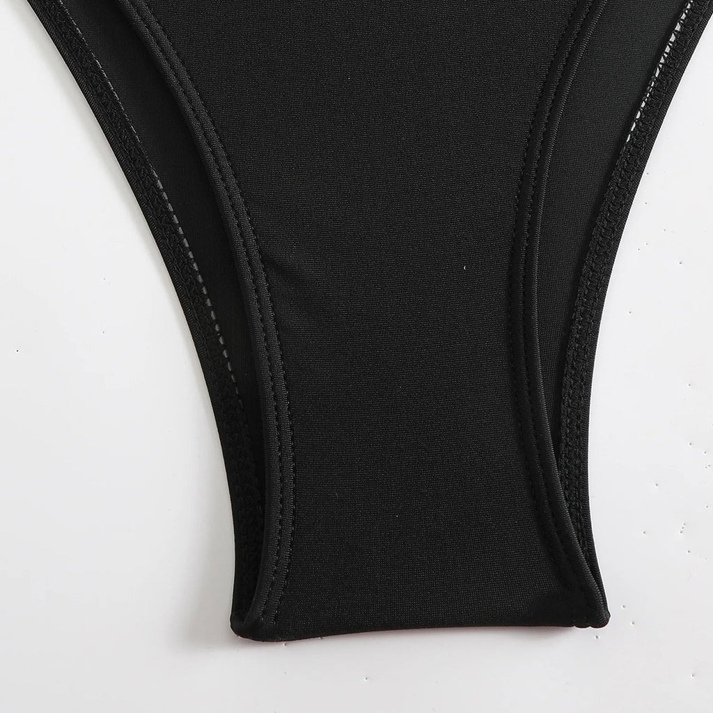 Cut Out Asymmetric One Shoulder One Piece Swimsuit Women Swimwear Female Monokini High Cut Bather Bathing Suit Swim Beachwear