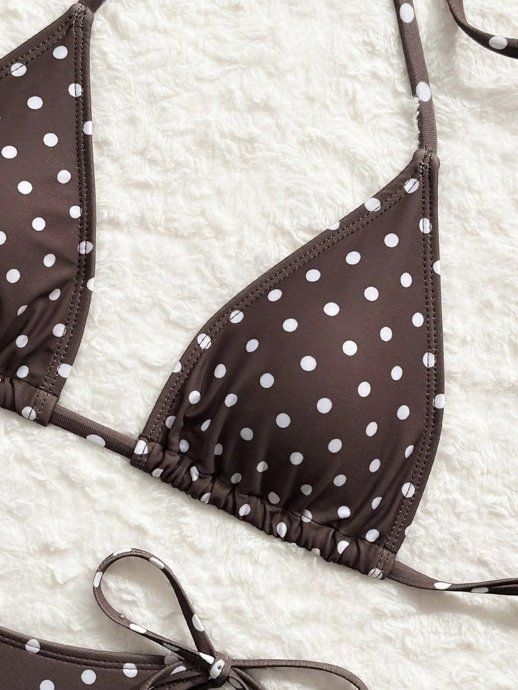 With Shorts Polka Dot Halter Mini Micro Thong Bikini Female Swimsuit Women Swimwear Three-pieces Bikini Set Bathing Suit Swim