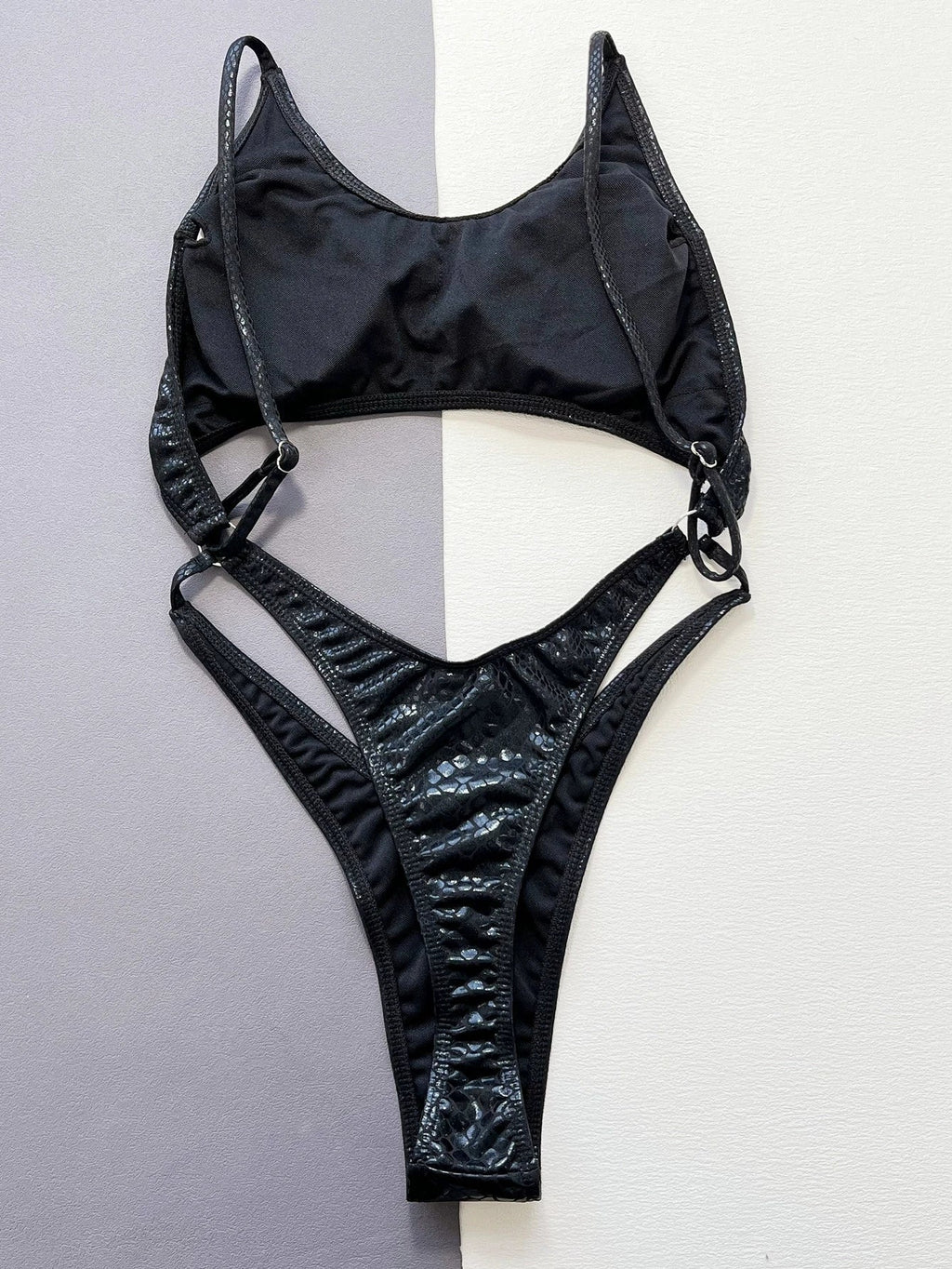 DEKA Pink V NeckOne Piece Swimsuit Women Swimwear Cut Out Bodysuit Monokini High Leg Swim Suit Cutout Bathing Suit Beachwear